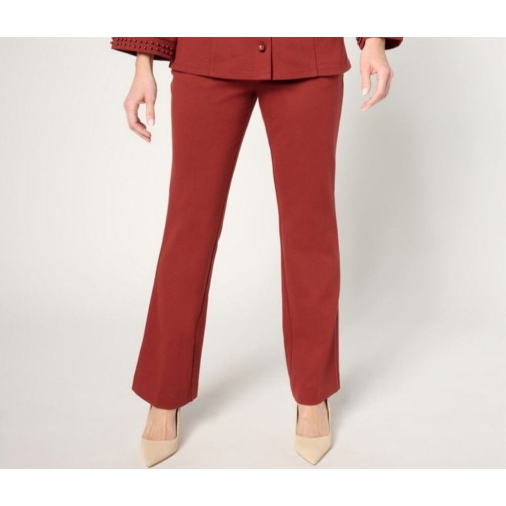 Beautiful Rust Size 4X Rust Tailored Pull On Knit Pants A675932 NWOT